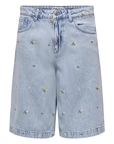 ONLY - ONLDorsi Cassie Long Shorts - Light Blue Denim